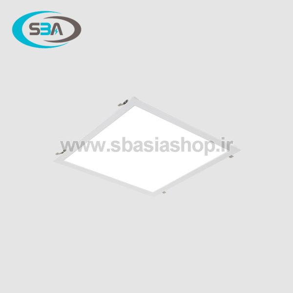 چراغ LED توكار 38 وات 60×60 مازی نور مدل الگانس با صفحه سفید ساتن مناسب برای سقف های یکپارچه