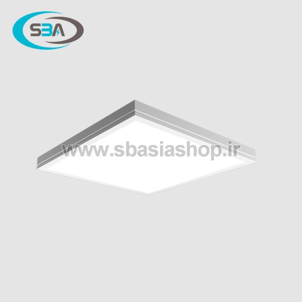 چراغ LED روکار 38 وات 60×60 مازی نور مدل الگانس با صفحه سفید ساتن